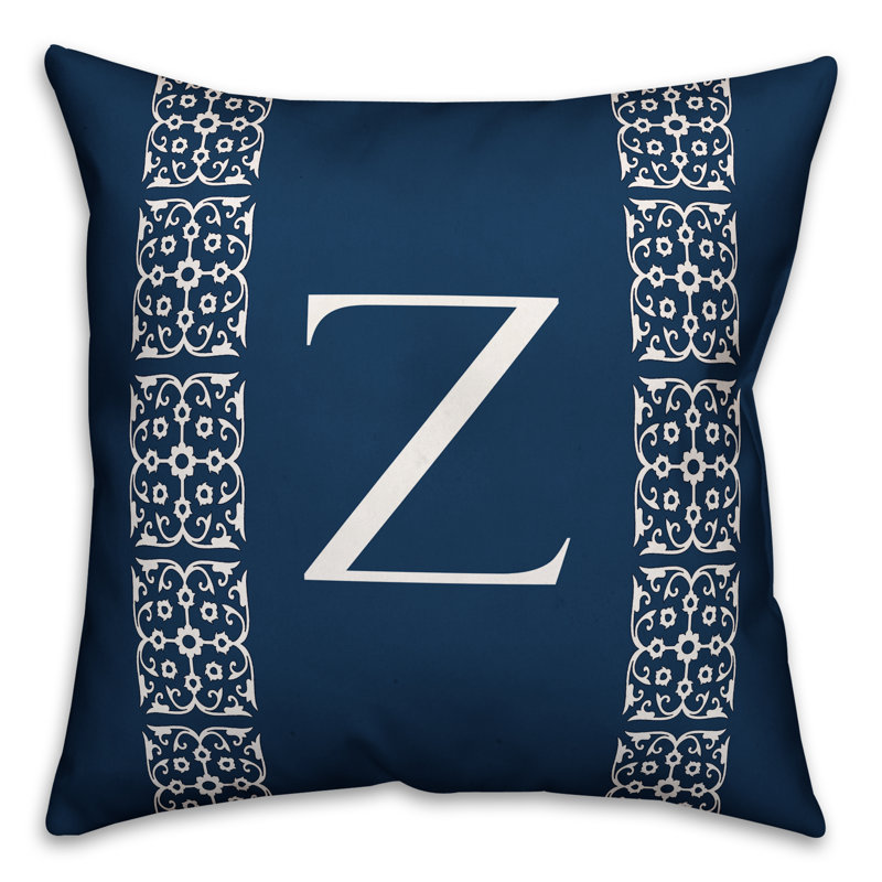 Reversible Throw Pillow, Z