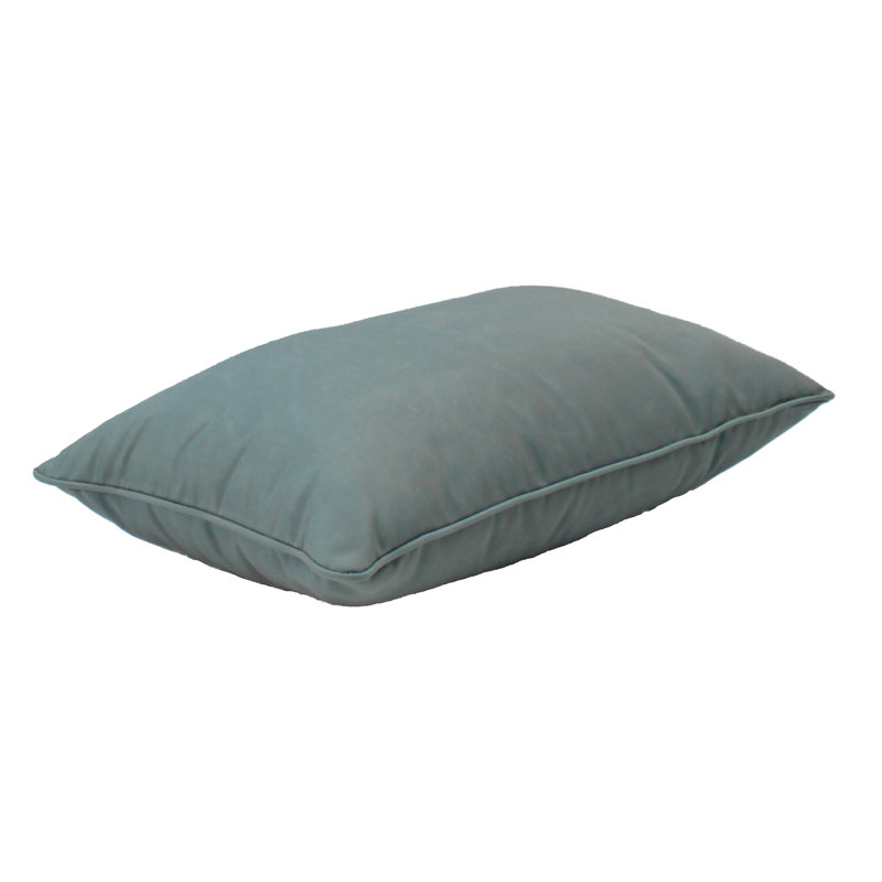 Element Synthetic Lumbar Rectangle Indoor/Outdoor Pillow Cover & Insert, Dusty Turquoise, 12" x 20"