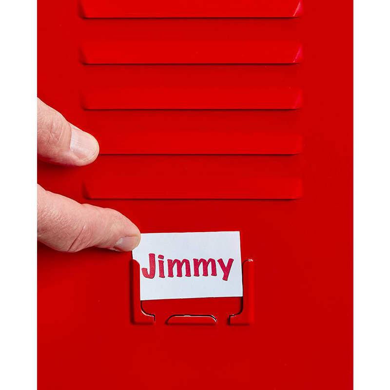 Casier pour enfant à 1 porte avec serrure à clé à 1 porte H 48 po x l 15 po - Rangement pour les écoles, la salle de sport, la maison - Comprend une tablette, des crochets, une ventilation et un porte-carte - Assemblage facile