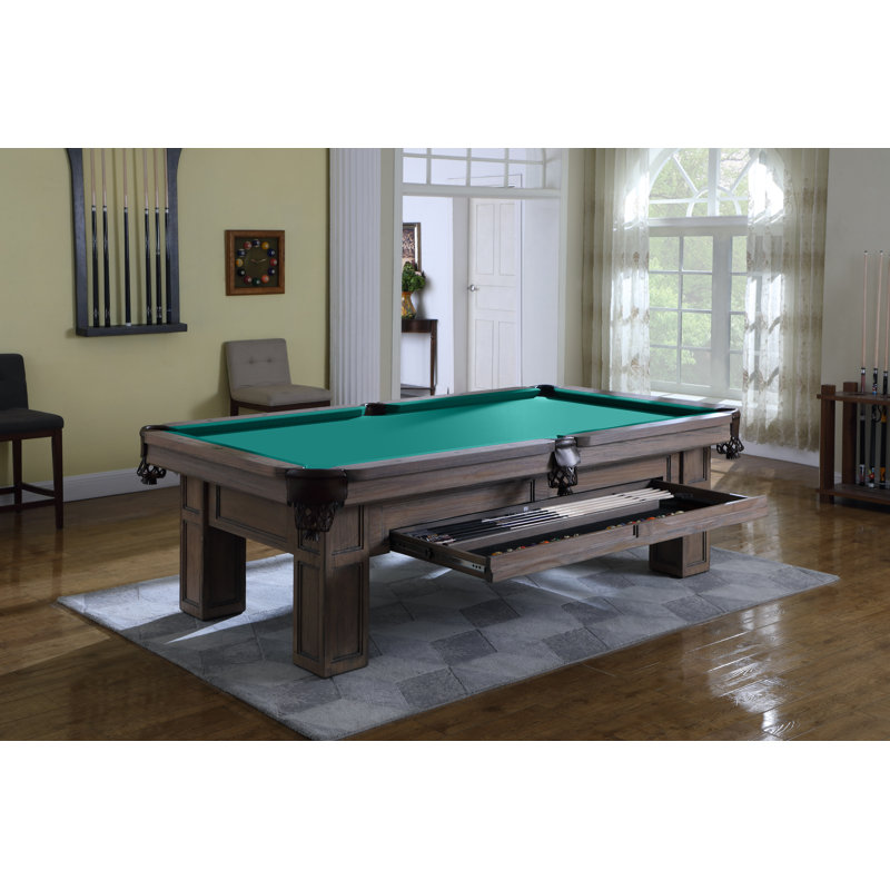 Cooper Creek 8' Slate Pool Table with Professional Installation Included, Basic Green