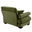 Fauteuil rembourré en velours avec accoudoirs et 1 coussin-665393939