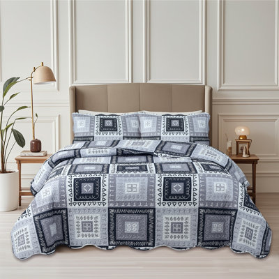Ensemble de courtepointe 3 pièces Marina Soft Home Marina de Pinsonic Bedding