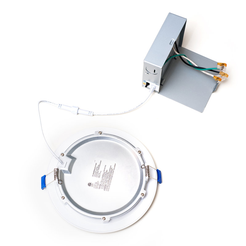 6-Inch White Aluminum LED Recessed Lighting Kit