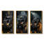«Midnight Cruiser Semi Truck», 3 pièces sur toile-1729267130-1729267131