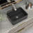Beslend 19''W x 15"D Matt Black Ceramic Rectangular Vessel Bathroom Sink