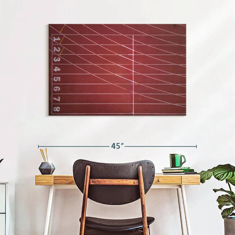 Sireci Empty Track And Field, 26" H x 39" W