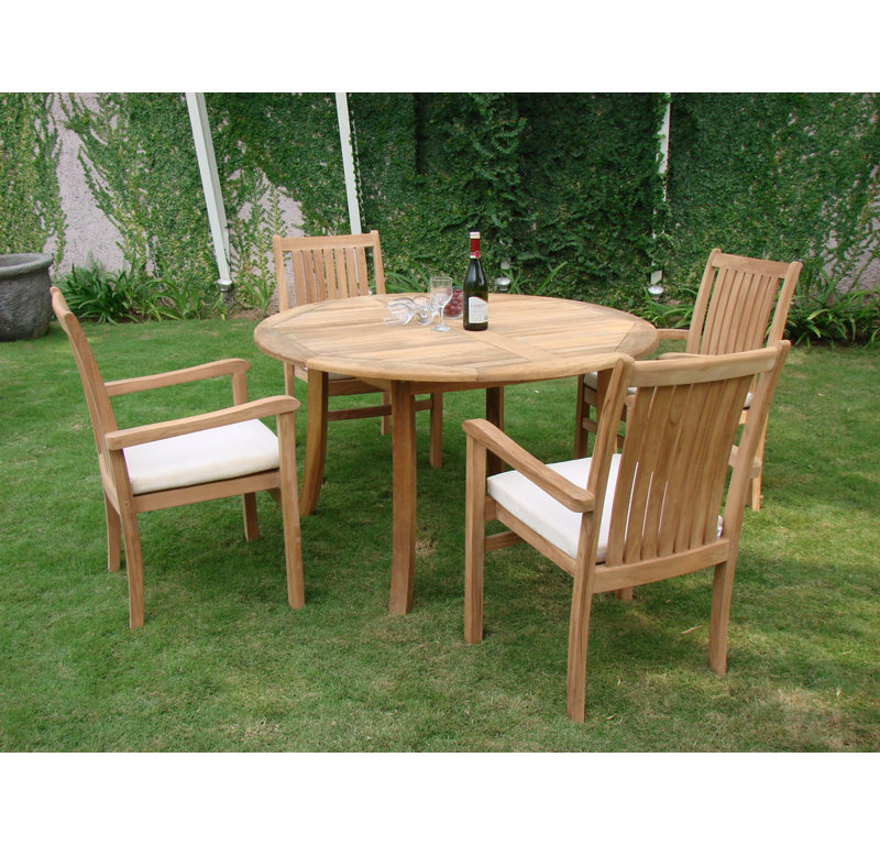 Ensemble repas pour 4 personnes Marcelo, H 30,5 po x L 48 po x l 48 po