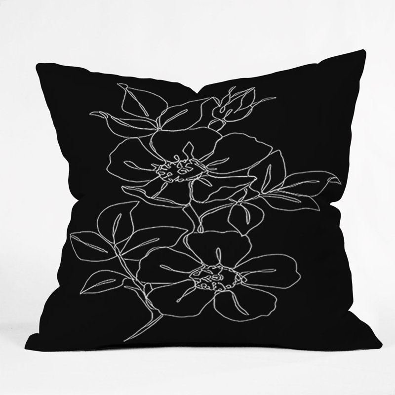 Coussin décoratif intérieur / extérieur The Color Study Botanical Illustration, 16 po x 1 po
