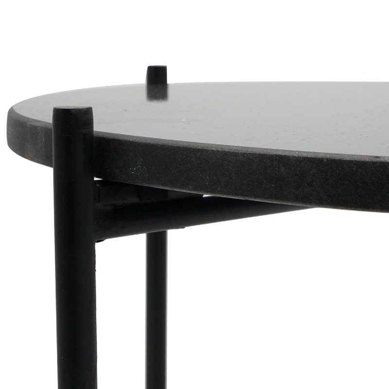 Table de bout Strathairn, Noir, H 16,50 po x l 16 po x P 16 po