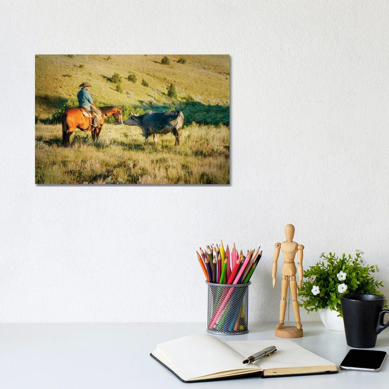 Making Friends - Wrapped Canvas Print