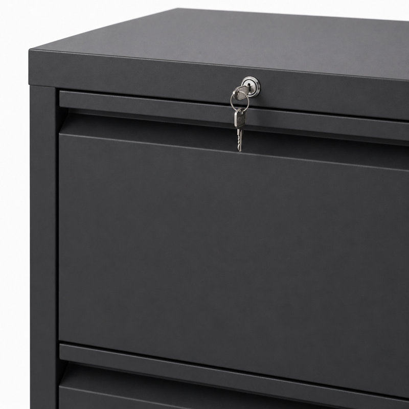Classeur latéral en métal à 2 tiroirs, surface de rangement supplémentaire et tiroirs d'une capacité de 110 lb avec extension complète et anti-basculement