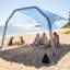 Abri de plage gonflable pour 4 à 8 personnes, grande tente de camping familiale avec protection UPF 50+, pompe et sac inclus