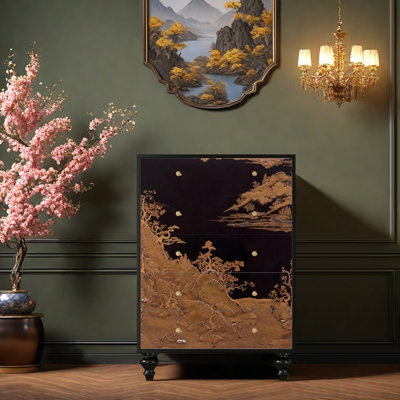 Armoire décorative de tiroir de chambre à coucher French Living