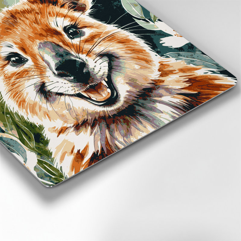 Faune, art mural beige en métal Quokka, H 32 po x l 32 po