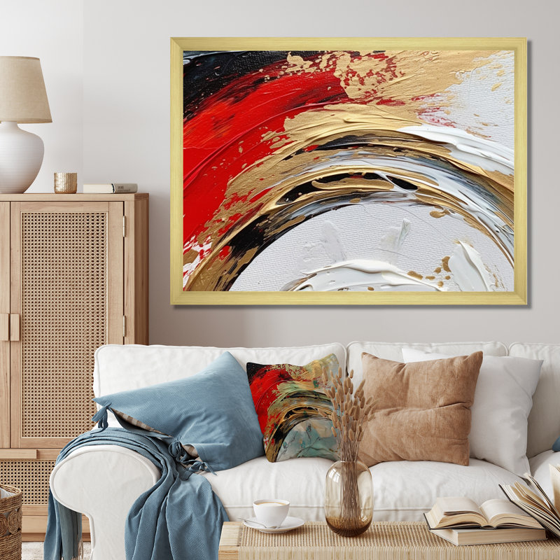 «Huntsville Spiral Fusion» sur toile, Cadre doré à une seule photo, H 34 po x l 44 po x P 1,5 po