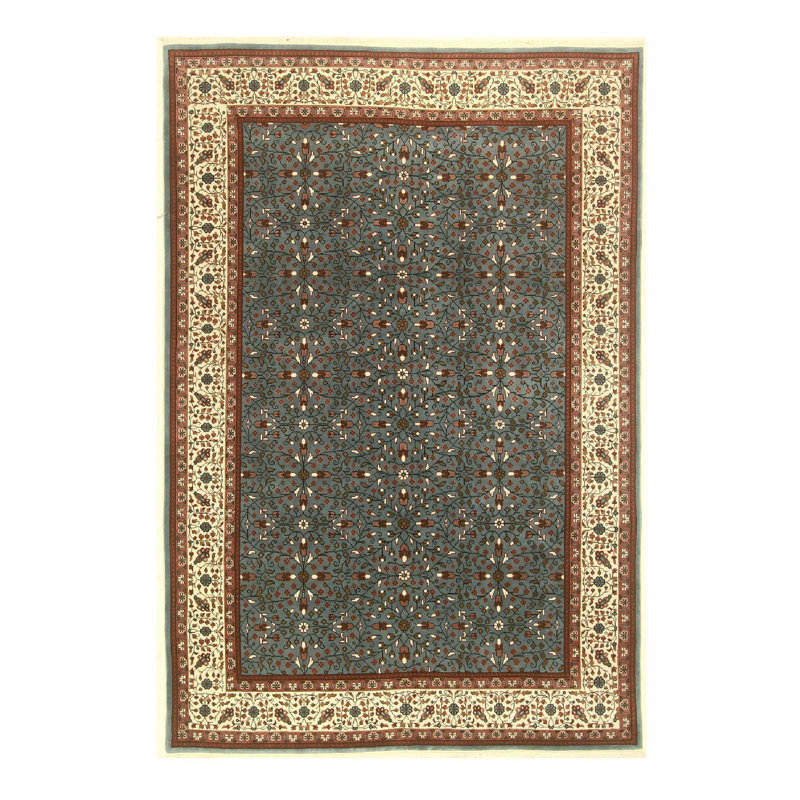 Hand Knotted Oriental Area Rug in Blue