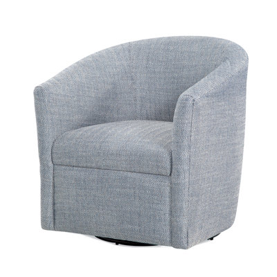 Lainey Indigo Swivel Barrel Chair