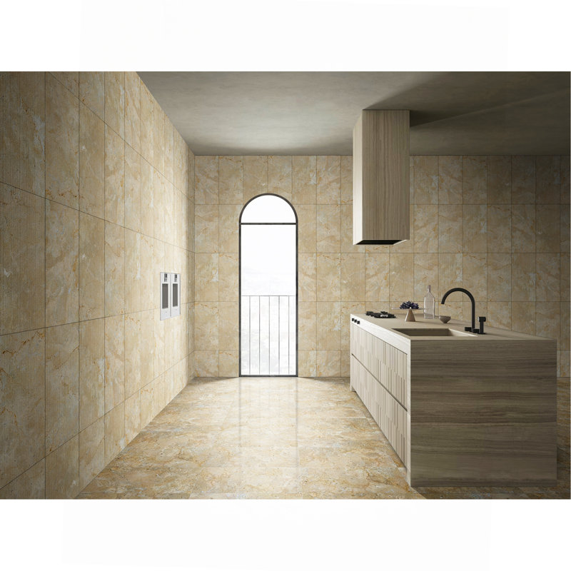 Carreau de marbre 12 * 24 Waterjet, Beige/or