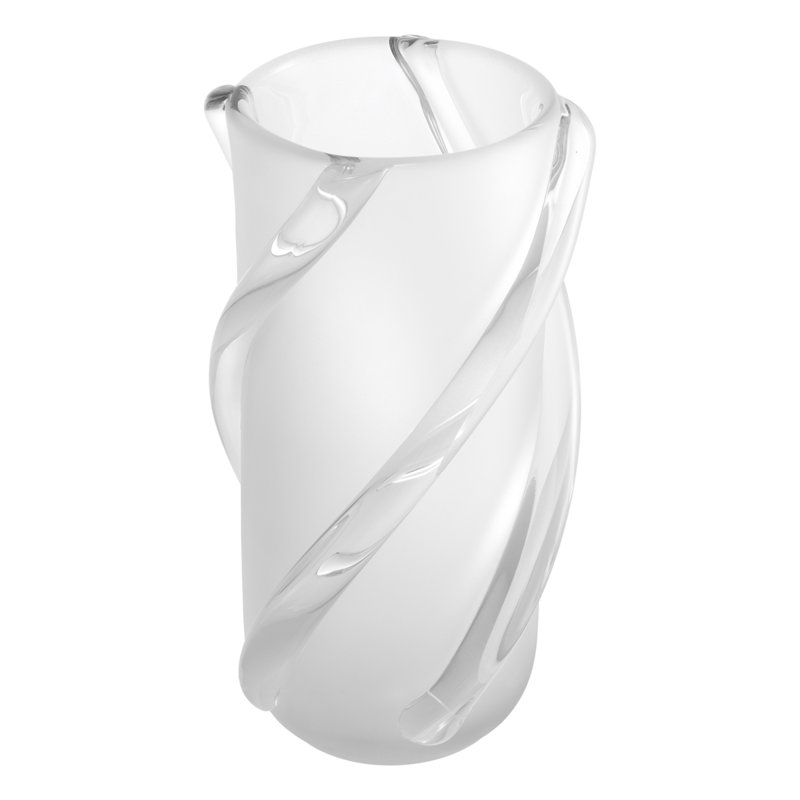 Vase Celestino Frosted White, Overall height- 12.99"