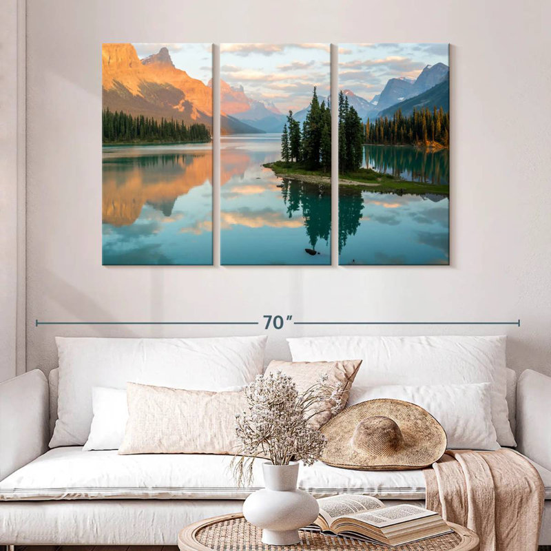 Alvord Maligne Lake Spirit Island, H 32 po x l 50 po