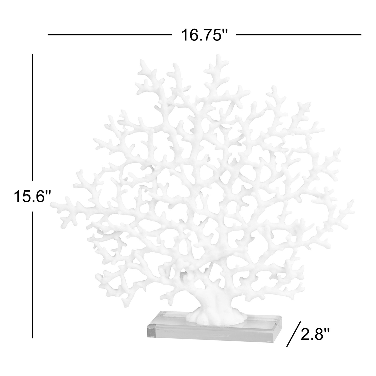 Enprise Coral Sculpture Sculpture, White