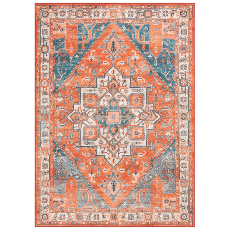 Tapis Pannalal avec envers antidérapant, Rectangle 5 pi 5 po x 7 pi 7 po