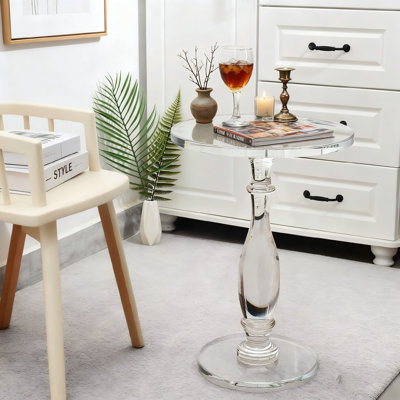Table de bout en acrylique transparent Modern
