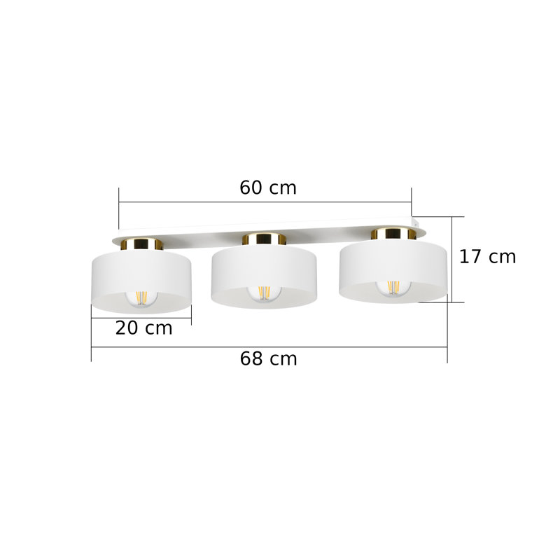 Flush Mount, White