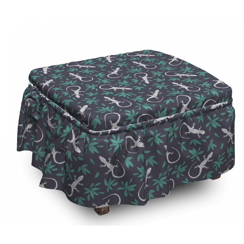 Housse pour repose-pieds de reptiles avec boho motifs