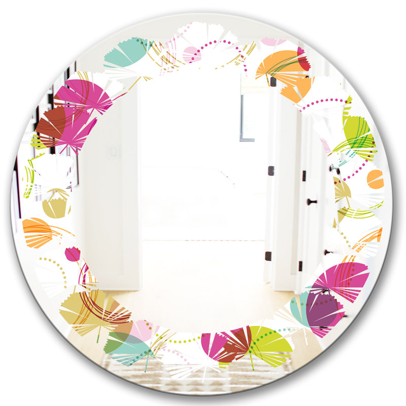 Miroir mural sans cadre "laisse circulaire, 23,6 po x 23,6 po