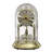 Glam Roman Numeral Metal Quartz Movement / Crystal Tabletop Clock in Brass