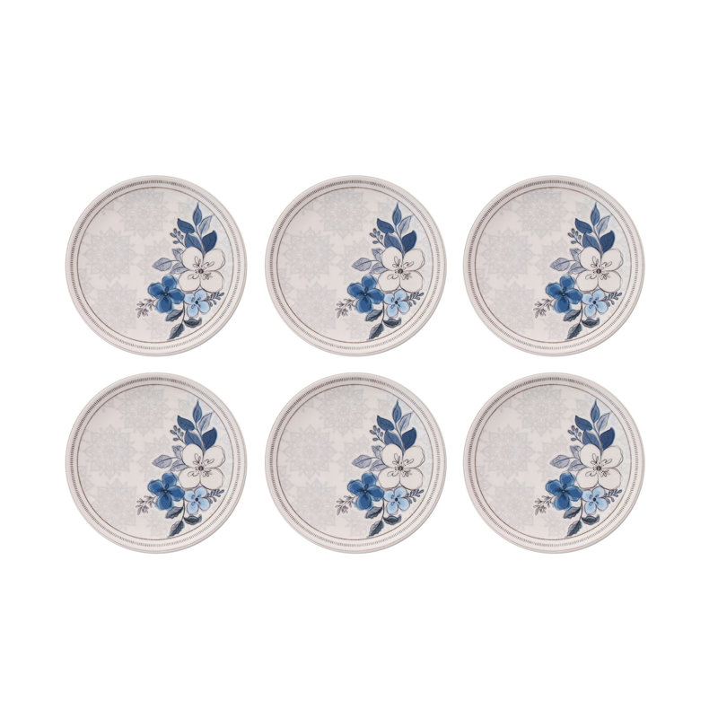 Ensemble d'assiettes à dessert (6 pièces)