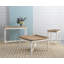 Console étroite avec pieds blanc antique Alcott, parfaite pour les petits espaces et une utilisation polyvalente