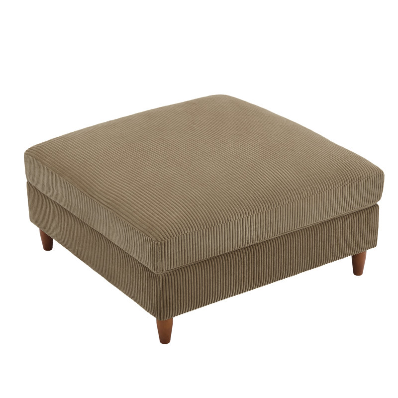 Mordecai 97Cm Wide Square Footstool Ottoman, Camel