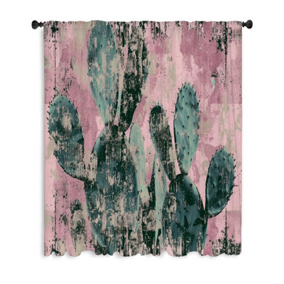 Cactus Sheer Curtain Single Panel