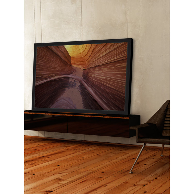 Wrapped Canvas Print, 16cm H x 24cm W, Black Framed