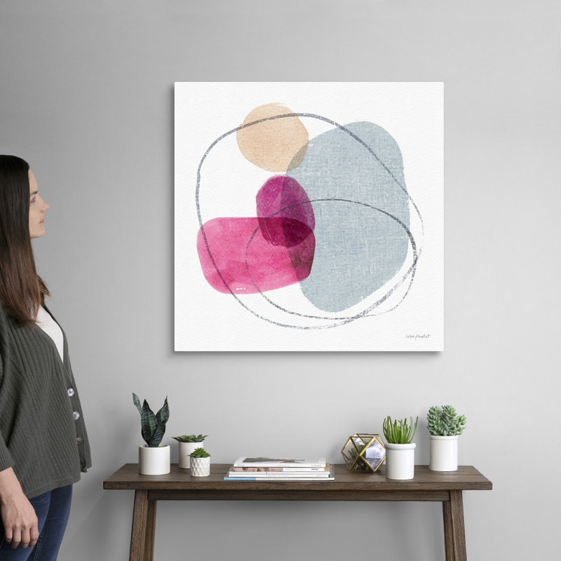 «Think Pink 08» par Lisa Audit - reproduction d'art, Toile tendue, H 30 po x l 30 po x P 1,25 po