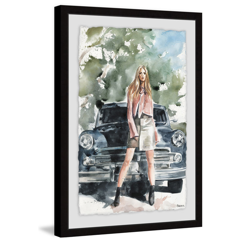 «Beautiful Escape» par Parvez Taj - reproduction d'art sur papier encadrée, L 24 po x H 36 po