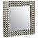 Framed Wall Mounted Accent Mirror in Black/White