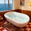 Baignoire tourbillon autoportante 67 po avec soufflerie réglable 67 po