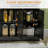 Accent Cabinet with 2 Drawers and Adjustable Shelves-1614405406