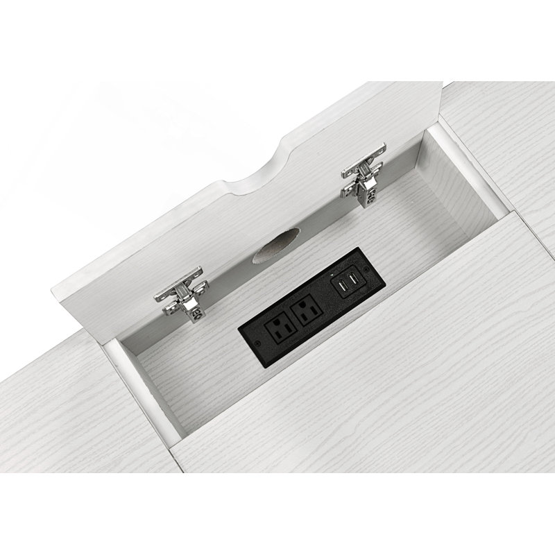 Bureau d'écriture avec USB et rangement