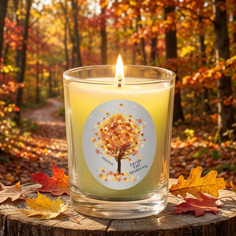 Beeswax Candle Fresh Fall Morning
