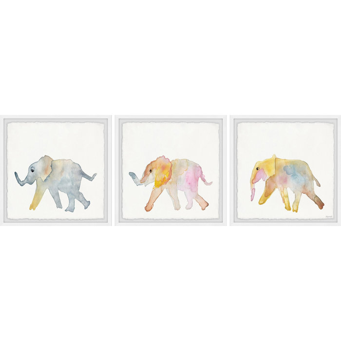 Jalissa Animals Elephant Framed Art by Harriet Bee