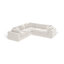Canapé d'angle modulaire sans ossature de 110 pouces de large, canapé nuage en chenille en forme de U 5 places avec 4 modules de fauteuils à un accoudoir, aucun assemblage requis-129391081-129391082