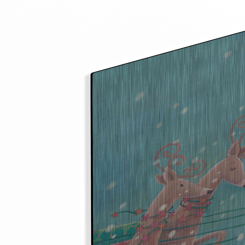 «Teal Santa» par Viv Eisner, H 24 po x l 36 po