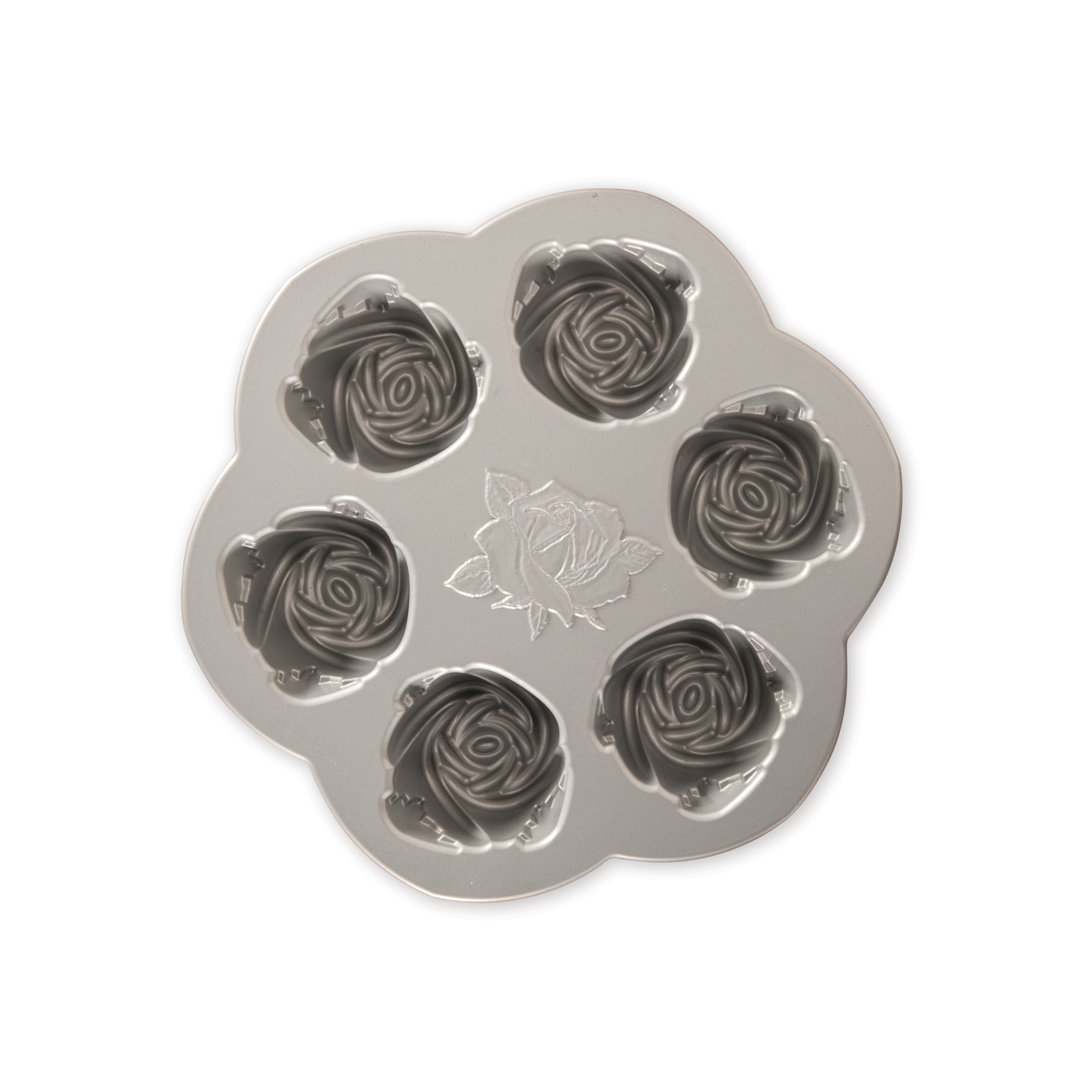 Nordic Ware Non-Stick Round Mini Rose Bud Cake Pan Nordic Ware
