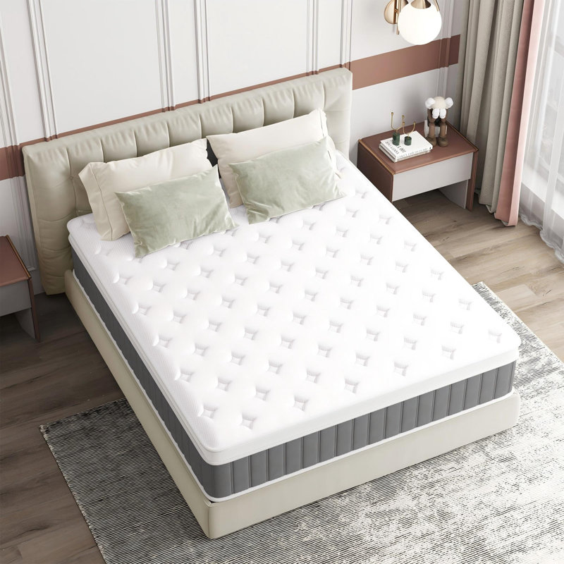 10" Medium Pillow Top Hybrid Mattress, King, 10"