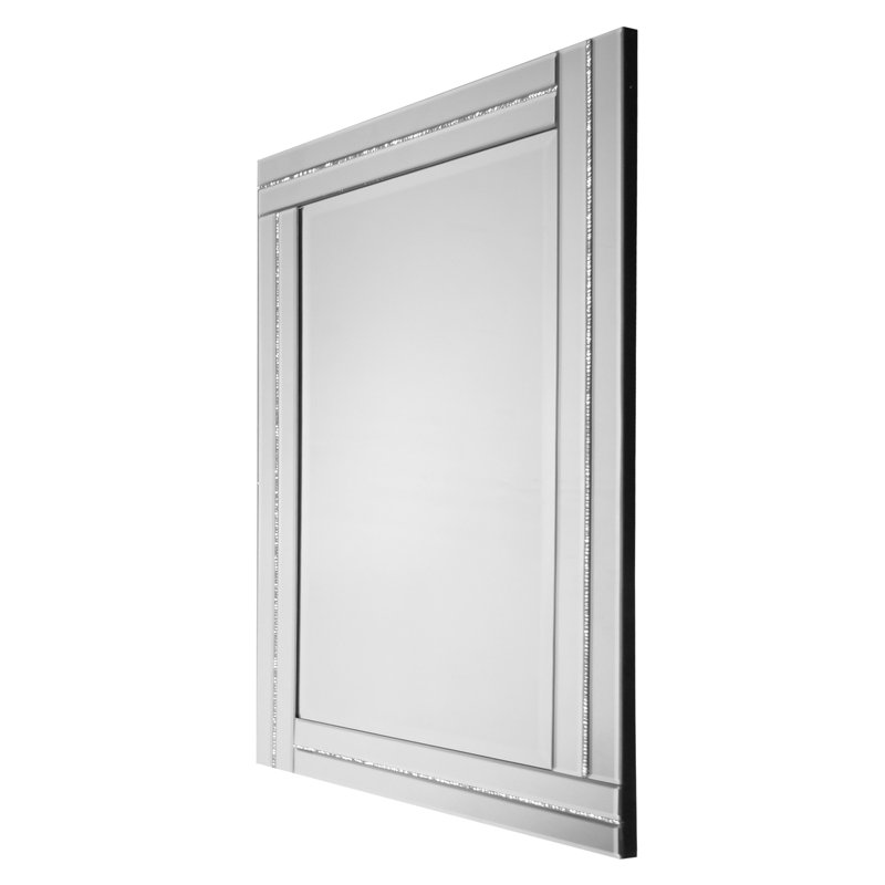 Rocha Glass Flat Wall Mirror, 120 H x 80 W