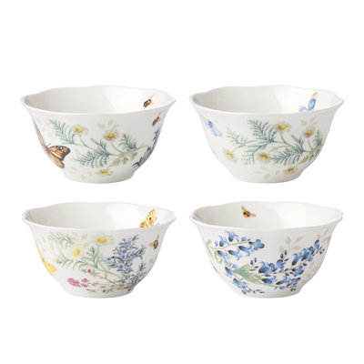 Butterfly Mdw Herbs Dw Rice Bwl S/4